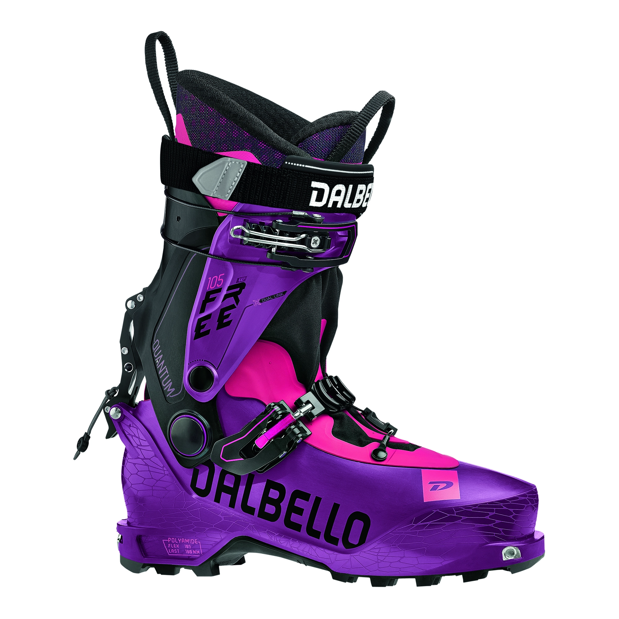 Dalbello Quantum Free 105 Womens Orchid/Black 3 Dalbello Quantum Free 105 Womens Orchid/Black